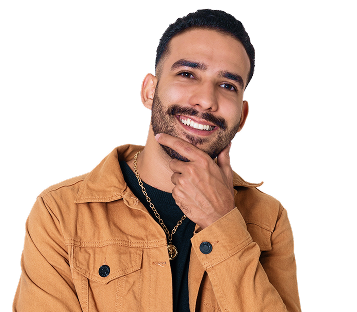 Smiling professional in tan jacket